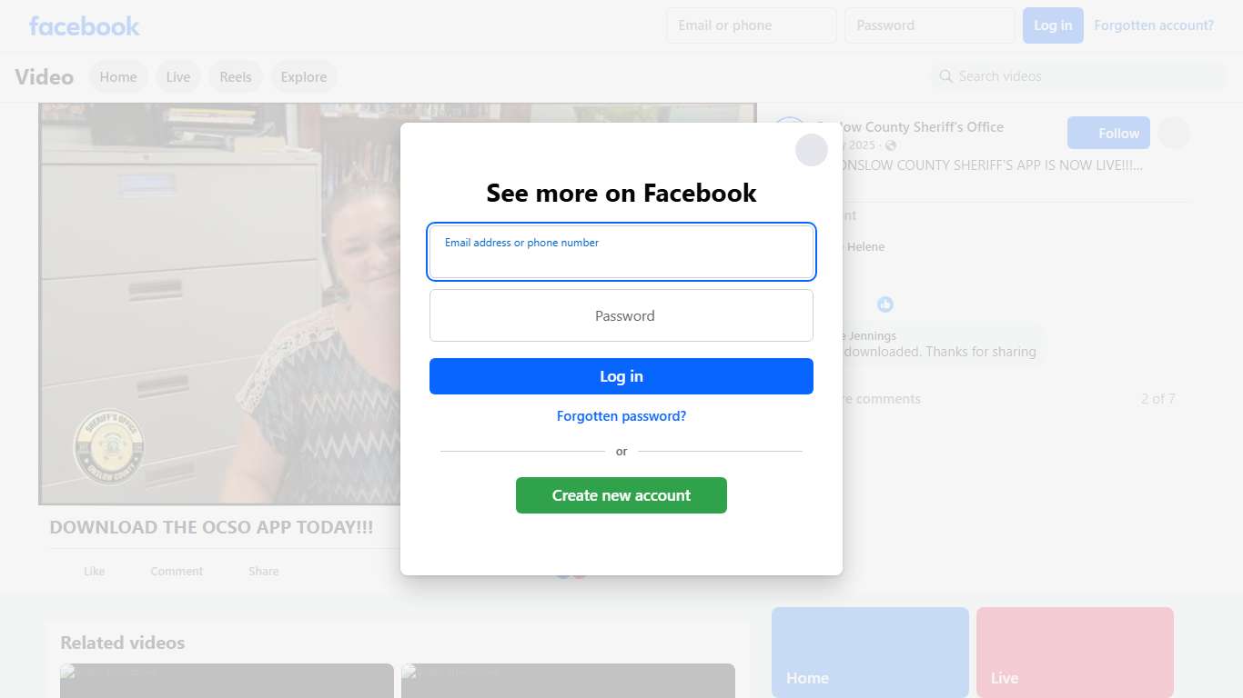 OUR NEW ONSLOW COUNTY SHERIFF'S APP IS NOW LIVE!!! Onslow County Sheriff Christopher Thomas is excited to announce the release of our custom smartphone application. The app will serve as an innovative way for the Sheriff’s Office to connect with Onslow County residents and visitors, providing information quickly and efficiently. The app offers quick access to items of public interest and is easy to use. Users can access features such as: -Inmate Search - includes mugshots, bond information, and 